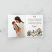 Westerne Cowgirl Girl Baby shower Dank u Kaarten (Binnen)