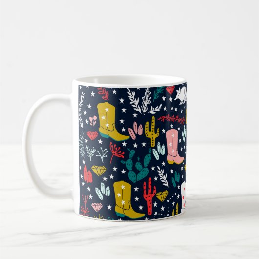 Westerne Cowgirl Koffie Mok (Links)