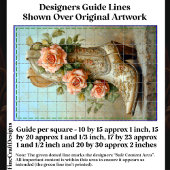 Westerne Cowgirl Mode Boot Rozen DF9L Decoupage Tissuepapier