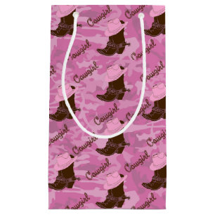 Westerne Cowgirl Pet en Boots Print Cadezak Klein Cadeauzakje