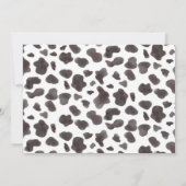 Westerne Cowgirl Pink Bow Verjaardag Fotouitnodigi Bedankkaart (Achterkant)