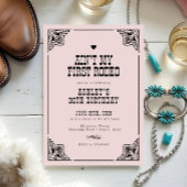  Westerne Cowgirl Rodeo 30ste verjaardagsfeest Kaart