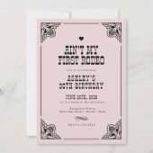  Westerne Cowgirl Rodeo 30ste verjaardagsfeest Kaart (Voorkant)