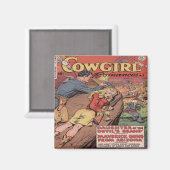 Westerne Cowgirl Romance Magneet (Voorkant / Achterkant)