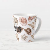 Westerne Cowgirl Roze Bruine Petten Latte Mok (Rechterhoek)