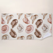 Westerne Cowgirl Roze Bruine Petten Strandlaken (Voorkant)