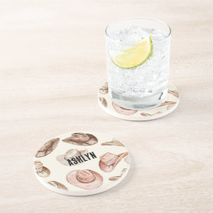 Westerne Cowgirl Roze Bruine Petten Zandsteen Onderzetter