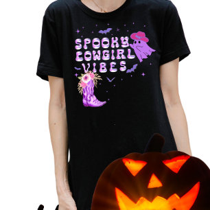 Westerne Cowgirl Style "Spooky Cowgirl Vibes" Tri-Blend Shirt