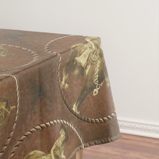 Westerne  cowgirl tafelkleed (Voorbeeld)