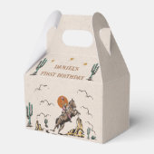 Westerne Cowgirl Verjaardagsfeestje Favor Box Bedankdoosjes (Achterkant)