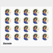 Westerne Cowgirl Vrouw Stickers (Vel)