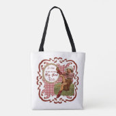 Westerne cowgirl zet op je grote meisje laarzen 1 tote bag (Achterkant)