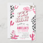 Westerne Cowgirl's eerste Rodeo Kaart (Voorkant)