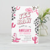 Westerne Cowgirl's eerste Rodeo Kaart (Staand voorkant)