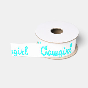 Westerne Craft Floral Gift Ribbon Cowgirl Tekst Grosgrain Lint
