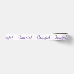 Westerne Craft Floral Gift Ribbon Cowgirl Tekst Grosgrain Lint