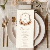 Westerne Crest Country Bohemian Bloemen Wedding Me Menu