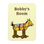 Westerne Custom Speelgoed Horse Premium Magnet Magneet (Verticaal)