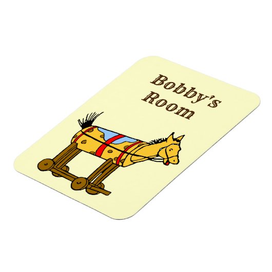 Westerne Custom Speelgoed Horse Premium Magnet Magneet (Linkerzijde)