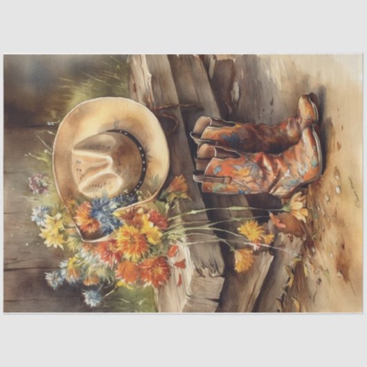 westerne dagen tissuepapier (Voorkant)