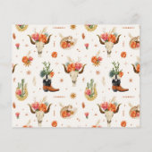 Westerne datum nacht ideeën Kaart (Achterkant)