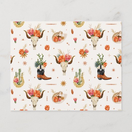 Westerne datum nacht ideeën Kaart (Achterkant)