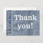 Westerne Denim Hartelijk dank Briefkaart (Voorkant / Achterkant)