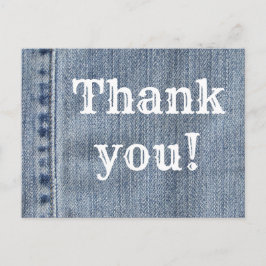 Westerne Denim Hartelijk dank Briefkaart