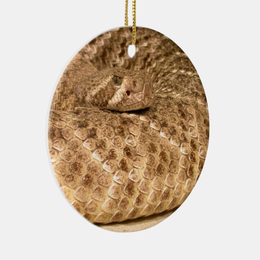 westerne diamondback ratelslang keramisch ornament (Rechts)