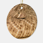westerne diamondback ratelslang keramisch ornament (Links)