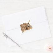 Westerne Diamondback ratelslang. Vierkante Sticker (Envelop)