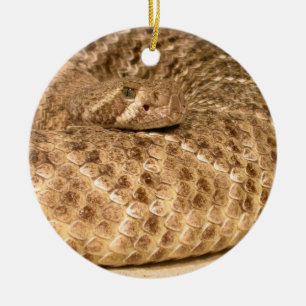 westerne diamondbackratelslang keramisch ornament
