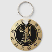 Westerne dierenriem - Maagd Sleutelhanger (Voorkant)