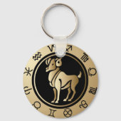 Westerne dierenriem - Ram Sleutelhanger (Voorkant)