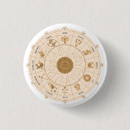 Westerne dierenriem - ronde button 3,2 cm