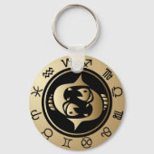 Westerne dierenriem - Vissen Sleutelhanger (Voorkant)