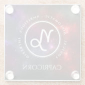 Westerne dierentuin van Starfield Capricorn Goat Glazen Onderzetter (Achterkant)