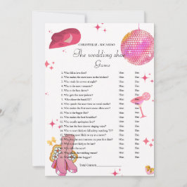 Westerne Disco Bruiloft schoen spel partij spel Ka Aankondiging