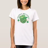 Westerne Disco Howdy Go Lucky St Patricks Dag T-shirt (Voorkant)