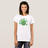 Westerne Disco Howdy Go Lucky St Patricks Dag T-shirt (Voorkant volledig)