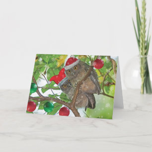 Westerne echo's kerstmis feestdagen kaart