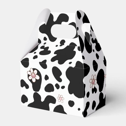 Westerne eerste Rodeo Cowgirl roze verjaardagsfees Bedankdoosjes (Achterkant)