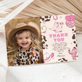 Westerne eerste Rodeo meisje verjaardagsfoto bedan Kaart