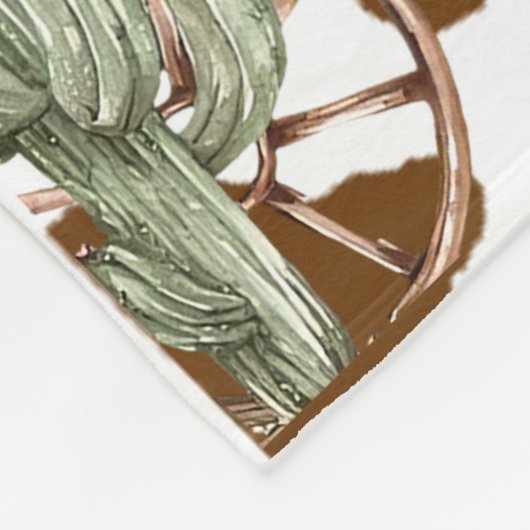 Westerne eerste Rodeo verjaardagsfeestje Fleece Deken (Hoek)