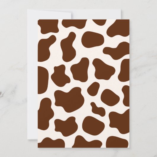 Westerne eerste Rodeo Wild West Cowboy Blue Verjaa Kaart (Achterkant)