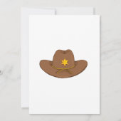 Westerne eerste Rodeo Wild West Cowboy Blue Verjaa Kaart (Achterkant)