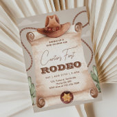 Westerne eerste Rodeo Wild West Cowboy Brown Kaart
