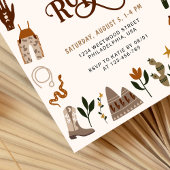 Westerne eerste Rodeo Wild West Cowboy Verjaardag Kaart