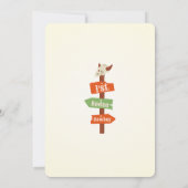 Westerne Eerste Verjaardag Rodeo Baby Kaart (Achterkant)