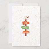 Westerne Eerste Verjaardag Rodeo Baby Kaart (Achterkant)